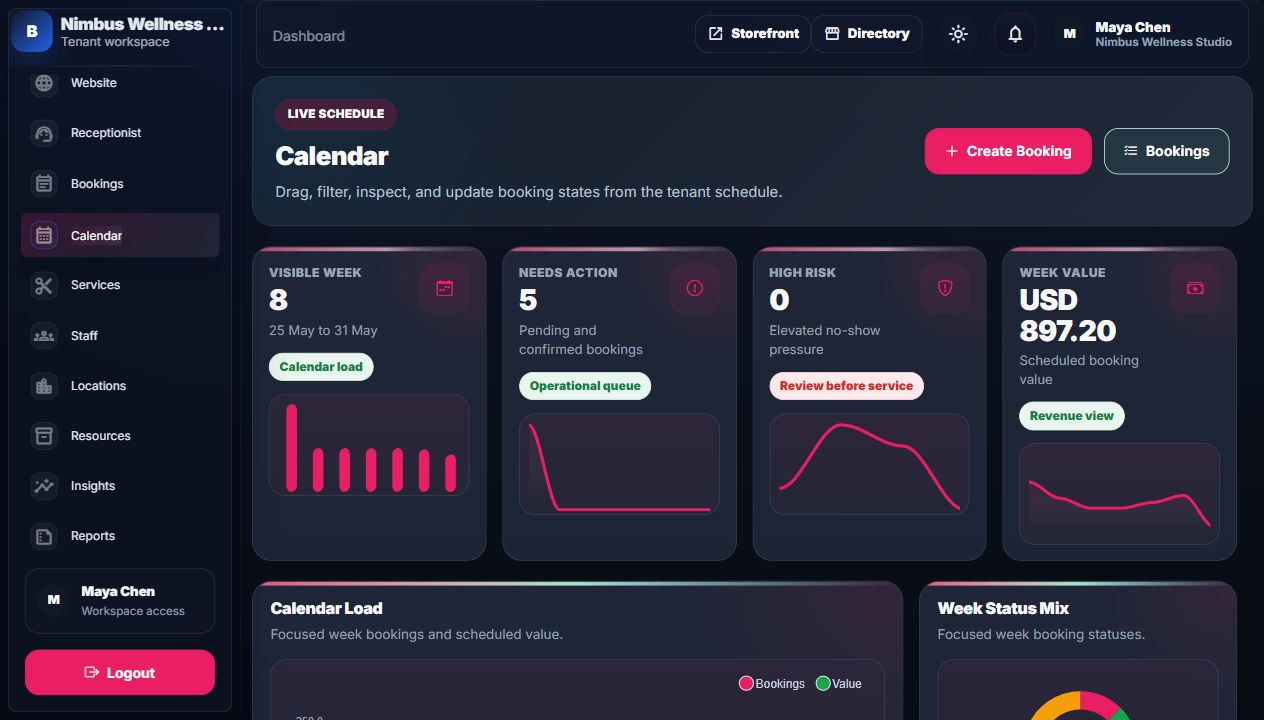Vendor calendar