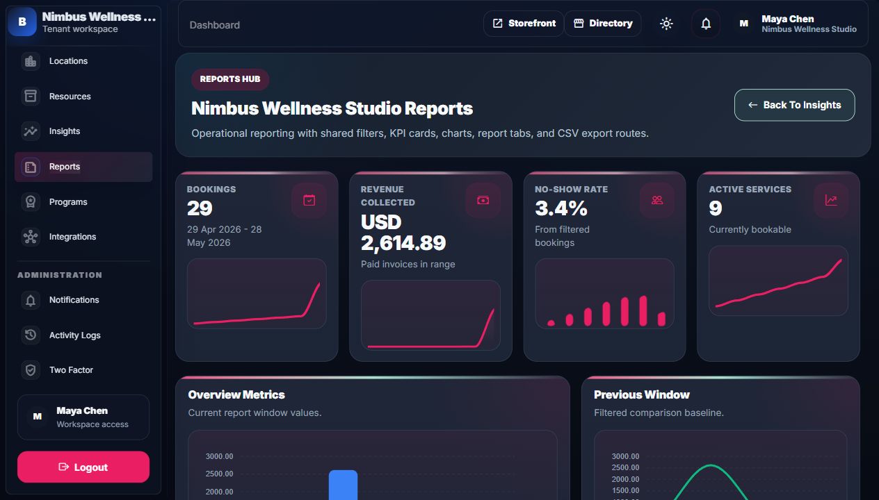 Reports hub