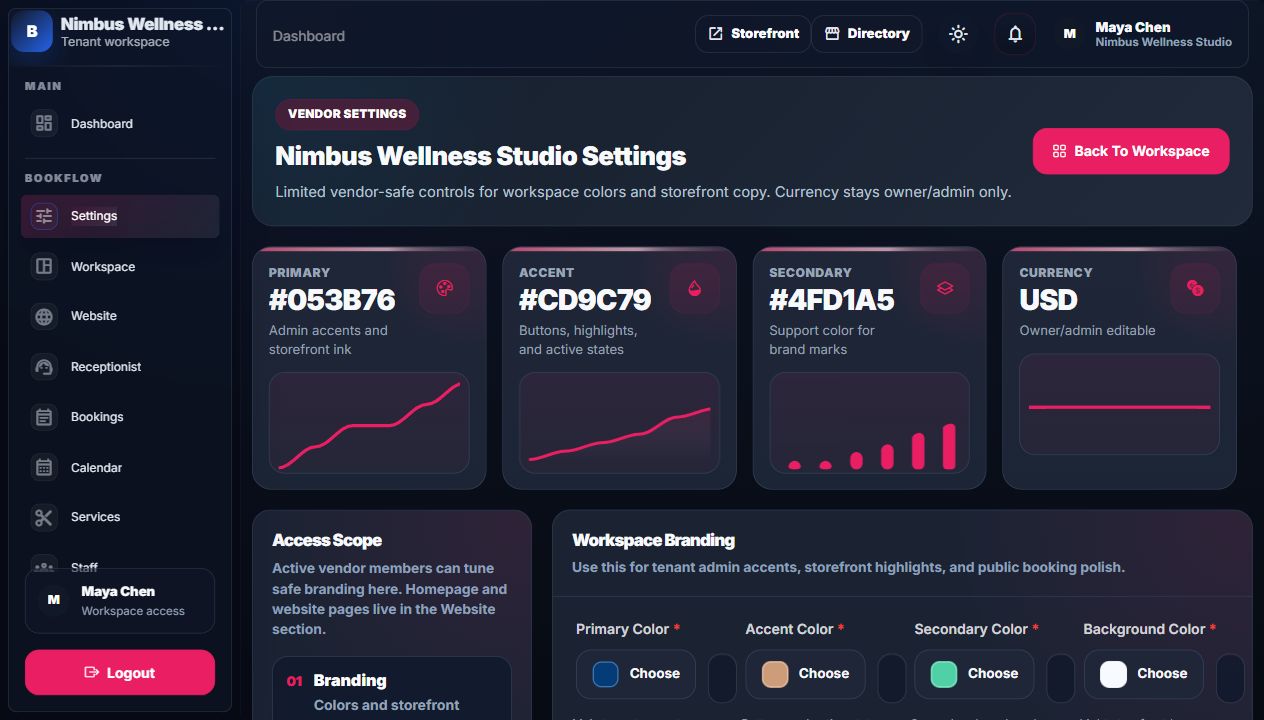 Workspace settings