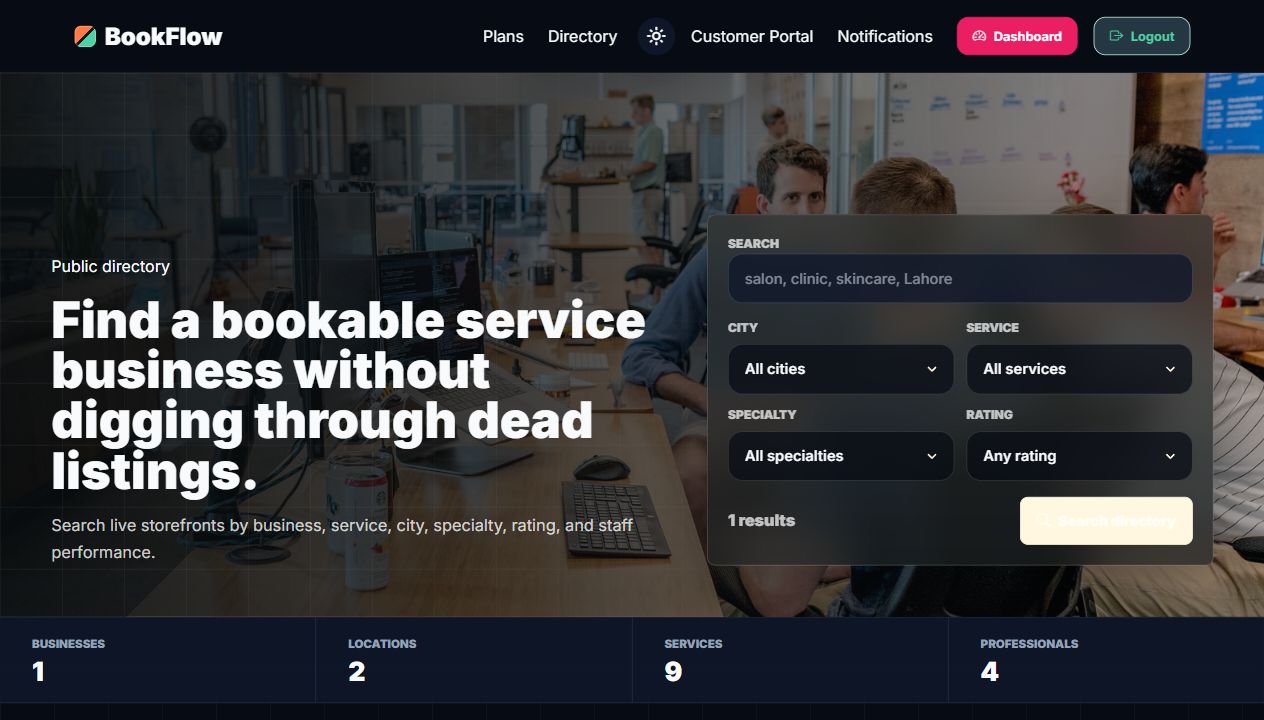 BookFlow directory