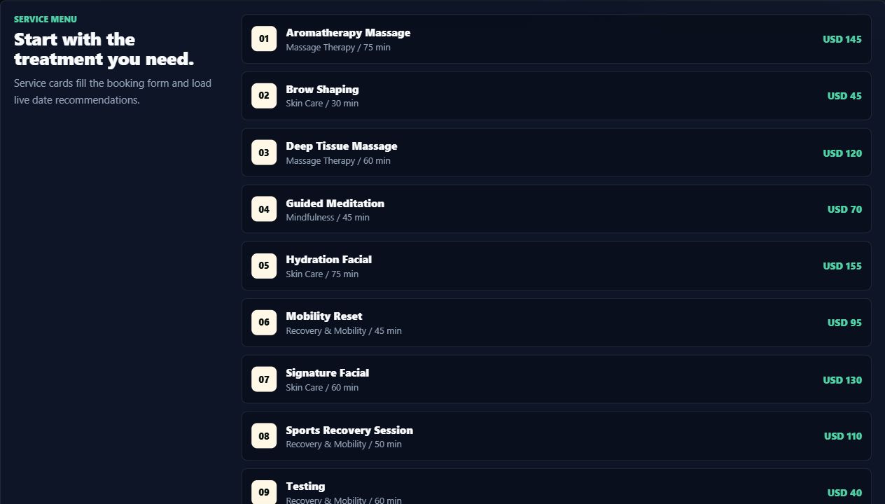 Nimbus services page