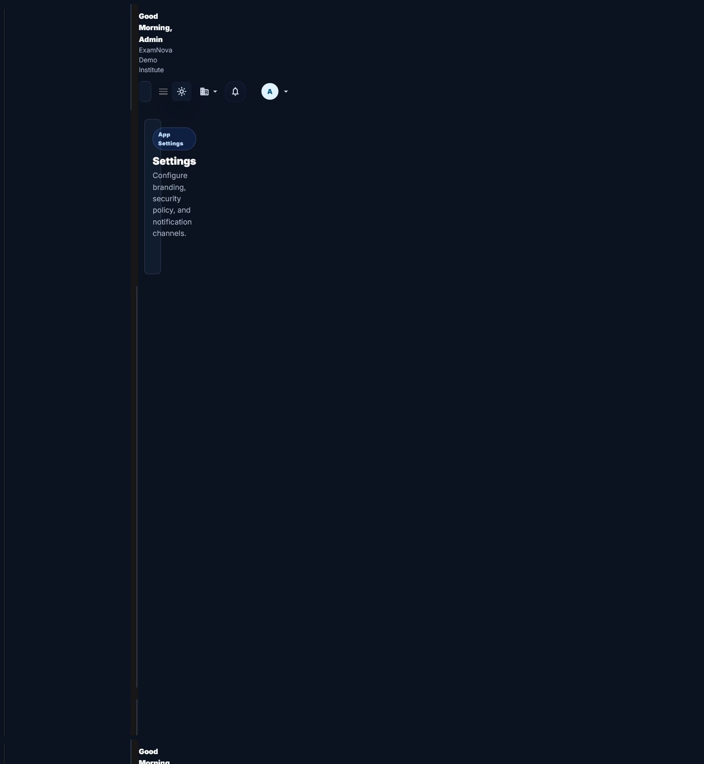 ExamNova session settings
